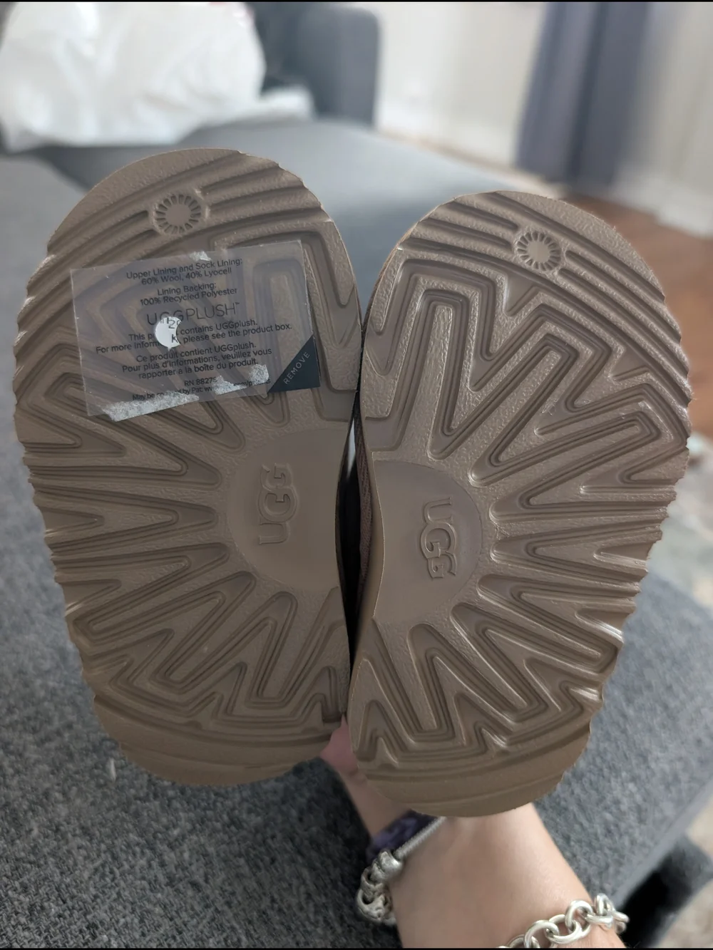 UGG® Tasman II kids' slippers in chestnut